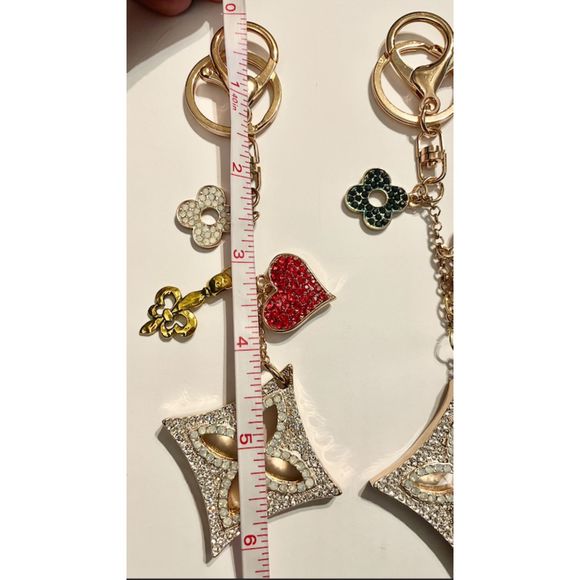 Crystals Rhinestones Bag Charm/Keychain - Picture 3 of 4